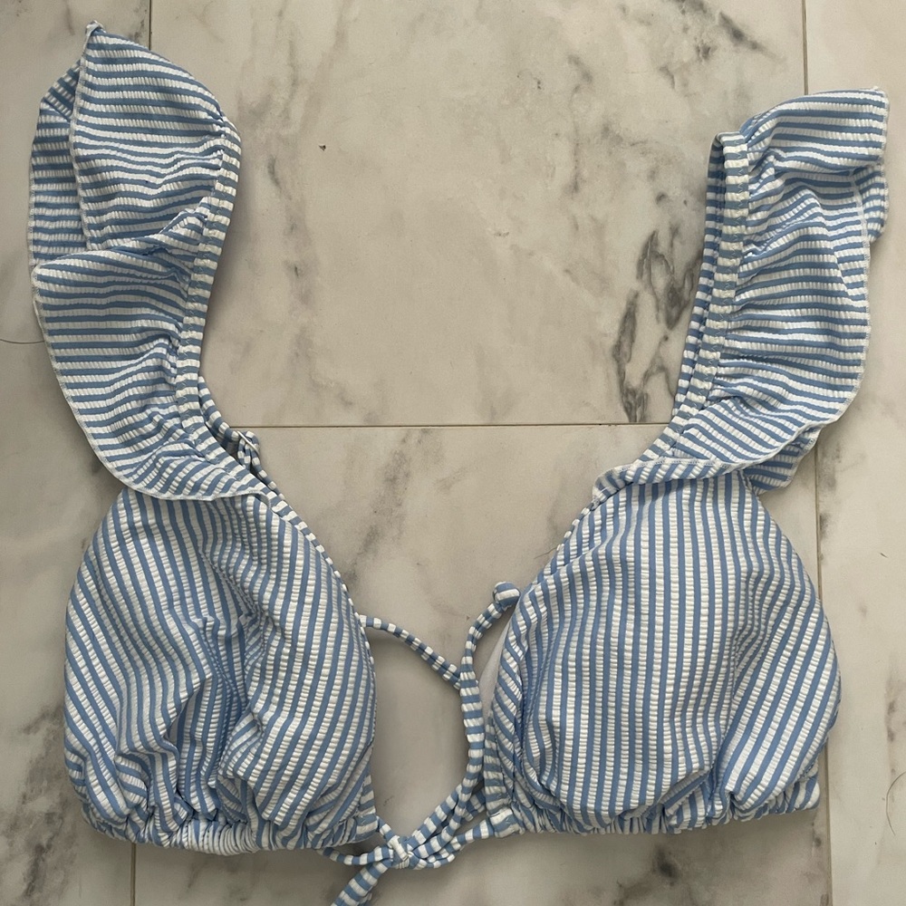 Old Navy Seersucker Bathing Suit Top